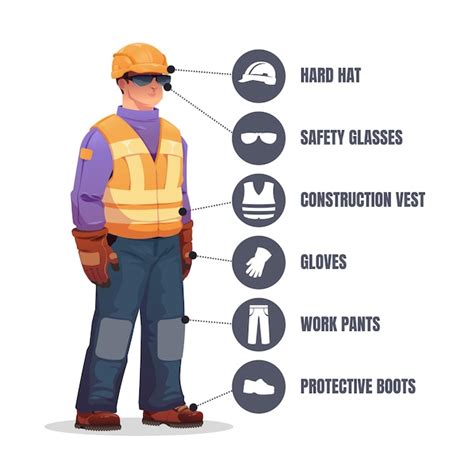 Premium Vector | Worker in safety equipment Construction engineer ...