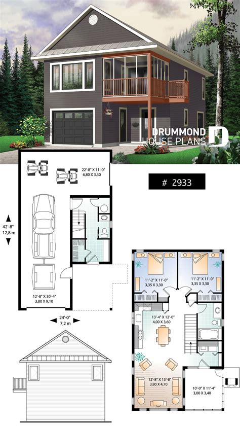 Plan 62778dj modern rustic garage apartment plan with vaulted interior ...