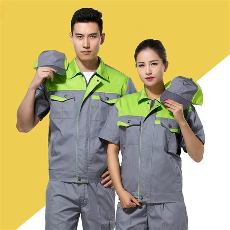 Unisex Short Sleeve Summer Engineering Uniforms Work Wear Clothing Auto ...