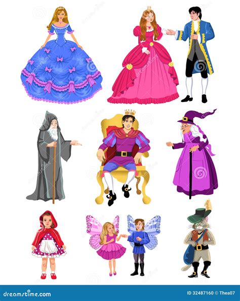 Fairytale characters stock vector. Illustration of portrait - 32487160