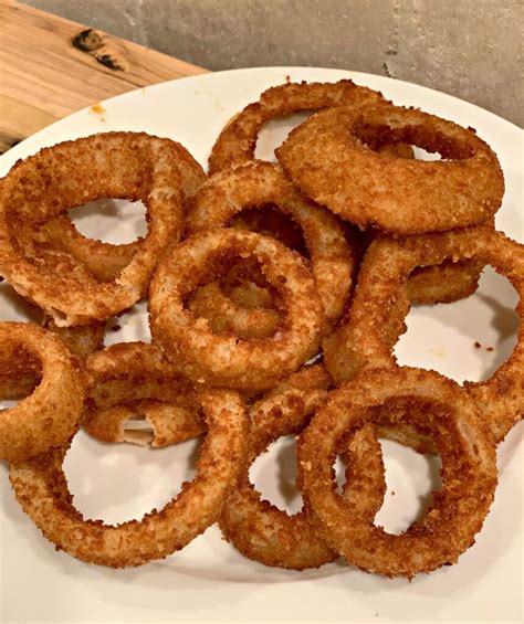 Crispy Air Fried Onion Rings - The Cookin Chicks | Air fryer recipes ...