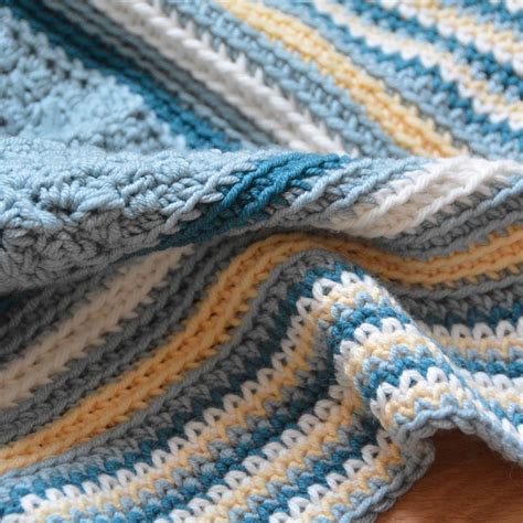 The Seaside Blanket – Free Crochet Baby Blanket Pattern – HanJan Crochet