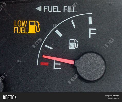 Gas Gauge Empty Image & Photo | Bigstock