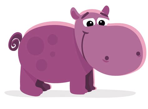 pink hippo clipart - Clipground