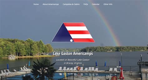 Lake Gaston Americamps: Mobile-Friendly Redesign. on Behance