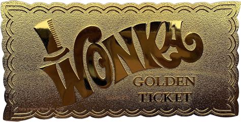 Zavvi Exclusive Willy Wonka 24K Gold Plated Winning Ticket Limited ...