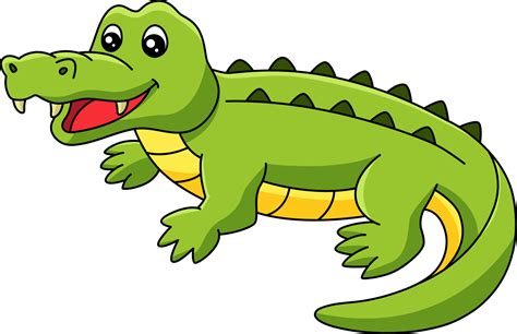 Crocodile Cartoon Colored Clipart Illustration 6458044 Vector Art at ...