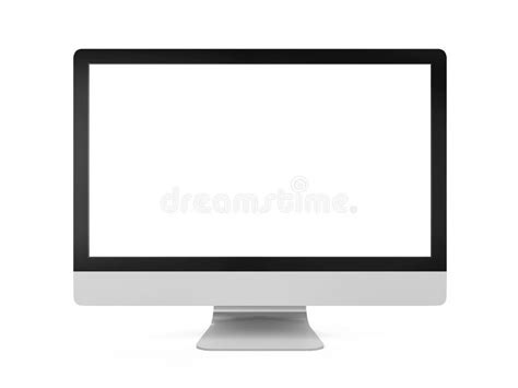 Desktop Computer Screen stock illustration. Illustration of visual ...