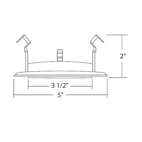 Nicor Lighting 19509X 4-in White Flat Glass Recessed Light Trim in the ...