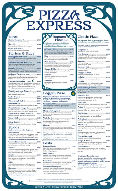 Pizza Express Menu by Kev T - Issuu