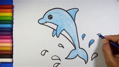 How To Draw A Dolphin Easy Youtube | DRAW IT OUT