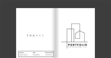 White Building and Architecture Portfolio Template or Brochure Cover ...