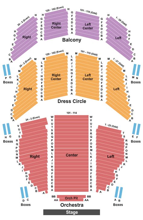 Emerson Colonial Theatre Seating Chart & Seat Map