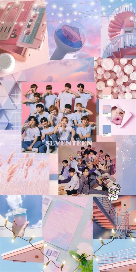 SEVENTEEN AESTHETIC WALLPAPER [ROSE QUARTZ AND SERENITY] in 2020 | Rose ...