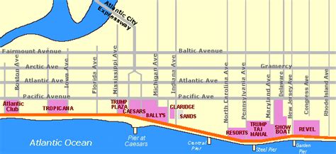 Atlantic City Boardwalk Shops Map - 02/2022