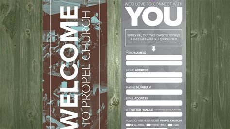 8 Church Connection Card Templates | Church design, Church brochures ...