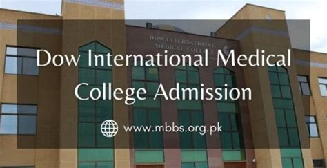 Dow International Medical College Admission 2023-24 [DIMC Karachi ...