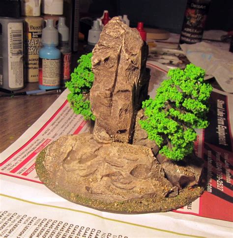 Rocky outcrop with trees - Show off: Sculpts, Conversion, Terrain ...