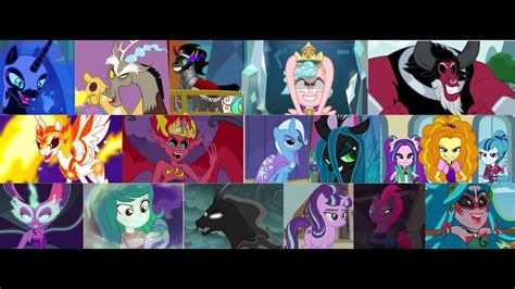 Defeats of my favorite MLP villains (update) - YouTube