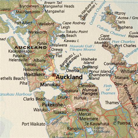 Aotearoa New Zealand Canvas Map | The Axe | Wellington