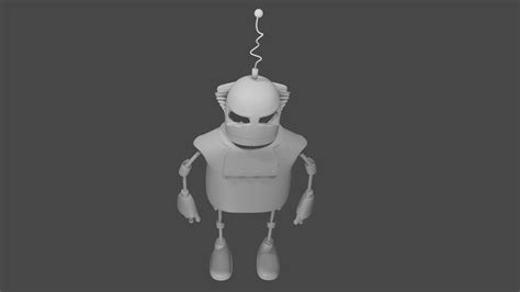 3D Robot Character Modeling With A Very High Precision In Design ...