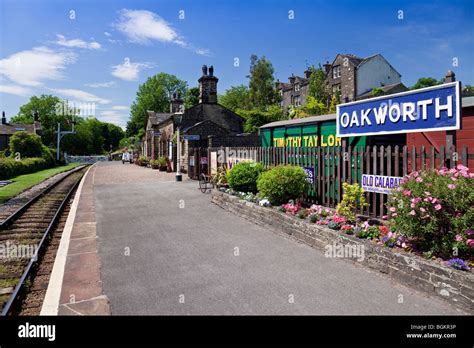 Oakworth Station on the Keighley & Worth Valley preserved Steam Railway ...