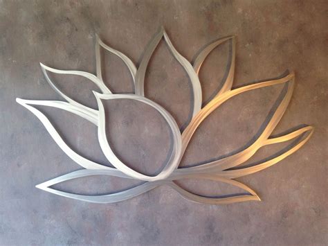 Lotus Flower Metal Wall Art Lotus Metal Art by INSPIREMEtals, $50.00 ...