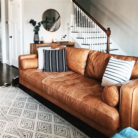 Sven Charme Tan Sofa | Leather couches living room, Living room leather ...