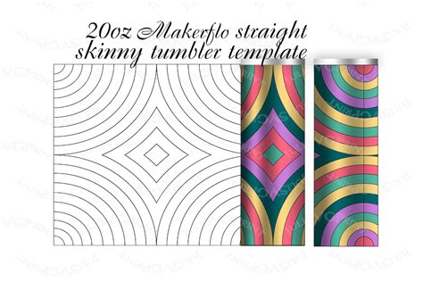 20 oz Skinny Tumbler Template svg for straight Makerflo Chri - Inspire ...