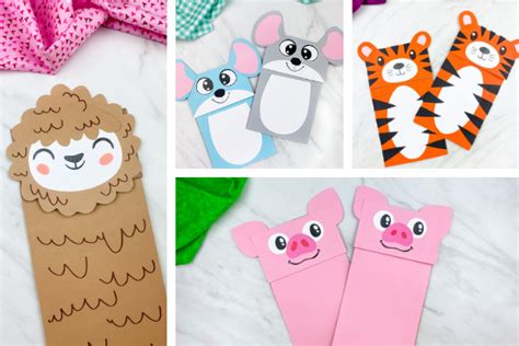 Crafting Fun: Printable Paper Bag Puppets - Quill And Fox