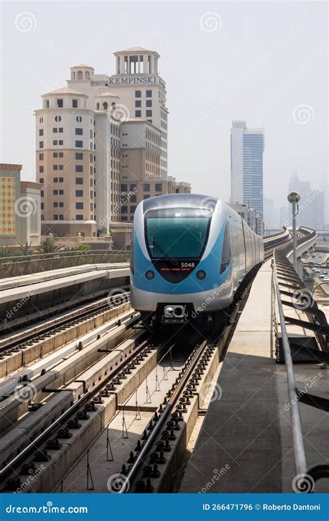 A Rapid Transit Train is Leaving the Station Editorial Photo - Image of ...