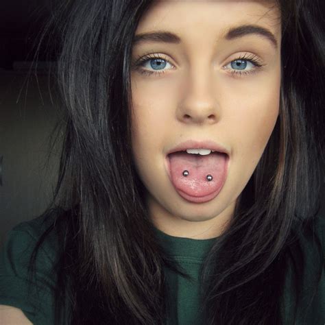 tongue piercing for girl | Tattoo Design and Ideas | Piercings for ...