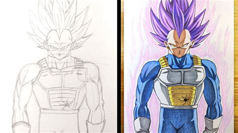 How to Draw Vegeta Ultra Ego - [Dragon ball Super] - YouTube