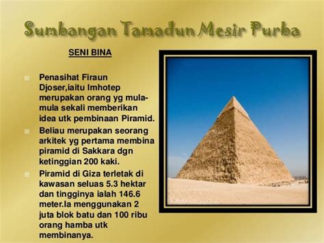 Masyarakat Tamadun Mesir Membina Piramid Yang Kukuh Sehingga Kini ...