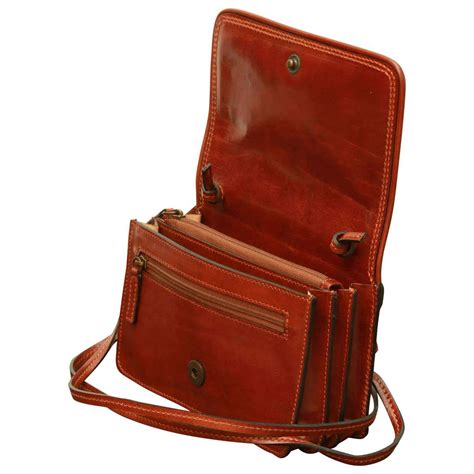 Small leather cross body bag - Brown | 407805MA US | Old Angler Firenze