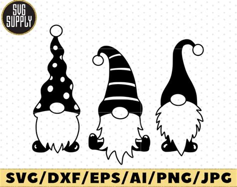 Gnomies SVG, Gnome SVG Merry Christmas SVG Cut File for Silhouette ...