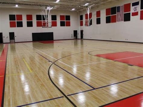 Creamy Wooden Indoor Basketball Court Flooring at Rs 350/square feet in ...