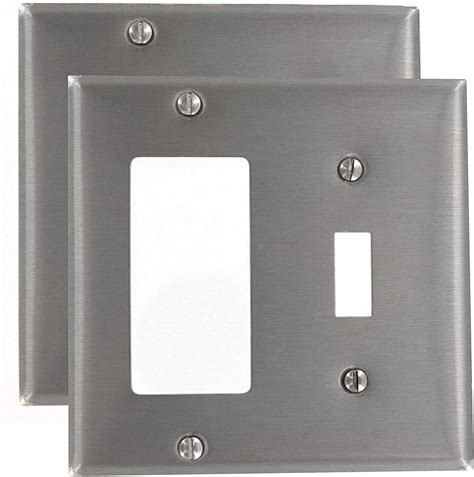 Pack of 2 Wall Plate Outlet Switch Covers by SleekLighting | Decorative ...