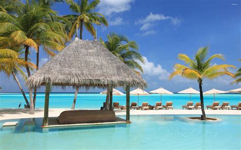 Beautiful resort in Maldives wallpaper - Beach wallpapers - #52547