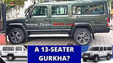 Upcoming Force Gurkha 13-Seater looks like modified Trax Cruiser