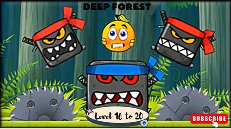 Red Ball 4 Level 16 to 20 - Gameplay Walkthrough | Deep Forest (Part ...