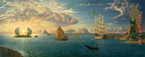 Vladimir Kush Mythology of The Oceans And Heavens painting anysize 50% ...