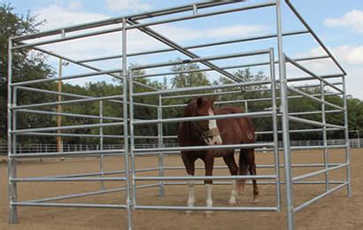 Heavy Duty Steel Horse Panels Enclose and Protect Horse