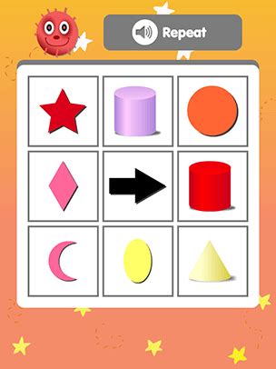 Shapes and Colors BINGO | ABCya! | Art classroom, Shapes, Color