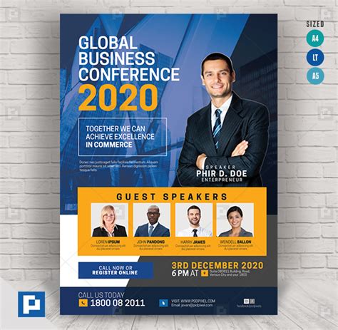 Business Conference Flyer - PSDPixel