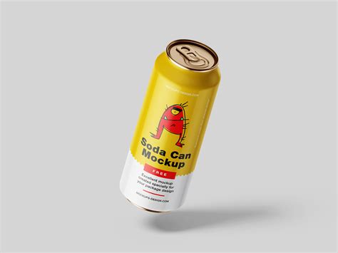 Free soda can mockup - Mockups Design