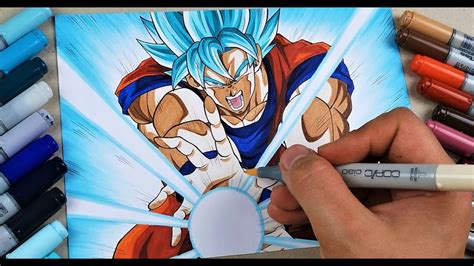 Goku Super Saiyan 4 Kamehameha Drawing