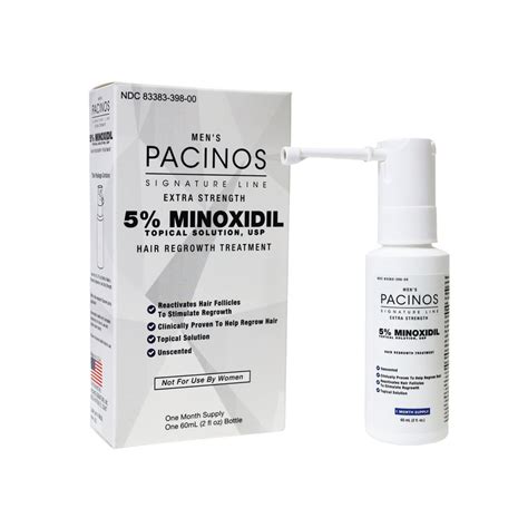 Minoxidil 5% with Pump Sprayer – Pacinos Signature Line