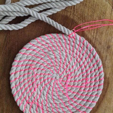 Rope coasters craft kit DIY tutorial / colour instructions | Etsy ...