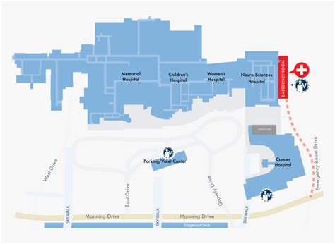 Map - Floor Plan Unc Hospital Map, HD Png Download - kindpng